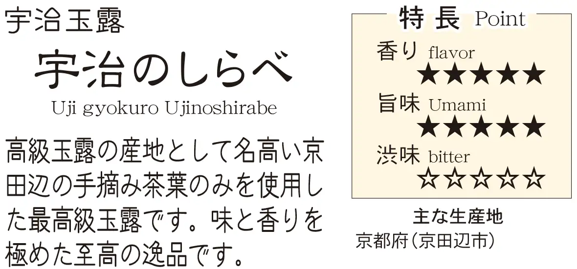 高級玉露 宇治のしらべ