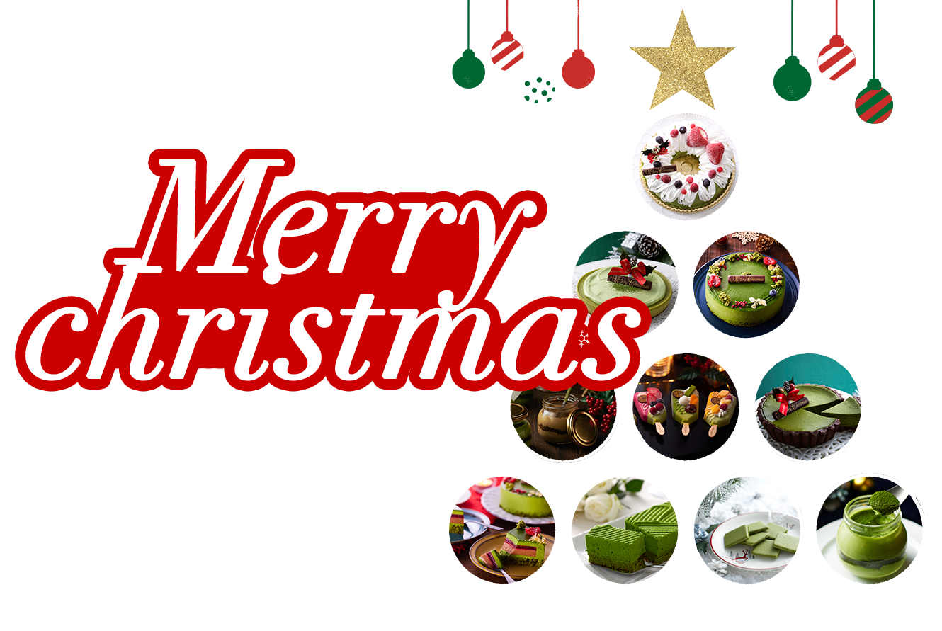 伊藤久右衛門の思わずウキウキするケーキやスイーツで楽しく素敵なクリスマスパーティを♪